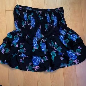 Target/Wild Fable floral short frilly skirt